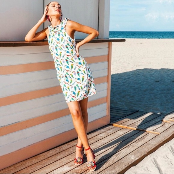 ANTHROPOLOGIE / LARKE Parrot Shift Dress - Sz XS - Picture 12 of 12